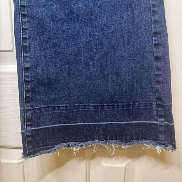 A Loves A Womens High Rise Jeans Size 28 Raw Hem Relaxed Fit Boho Grunge Casual - Picture 3 of 7